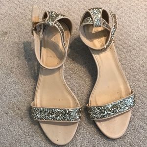 Glitter mini wedge sandal from J. Crew